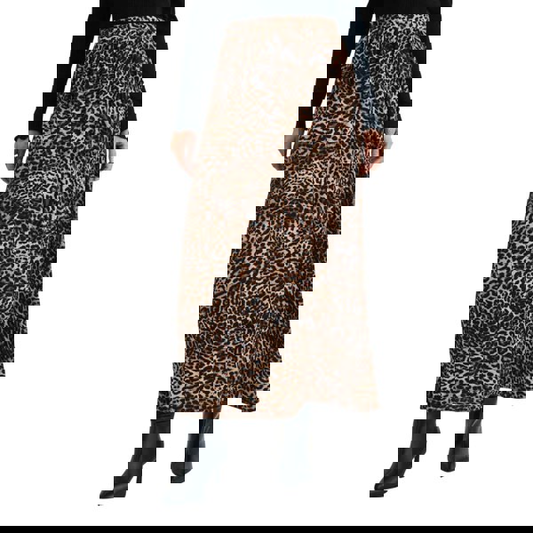 Nobody's Child Women's Leopard Maxi Skirt - Brown