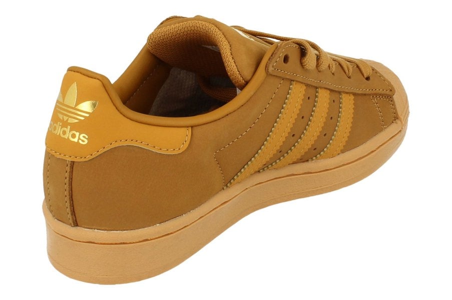 Adidas Originals Superstar Mens Trainers Sneakers  GW6228 - Mesa Brown Gum Gw6228 - Photo 2