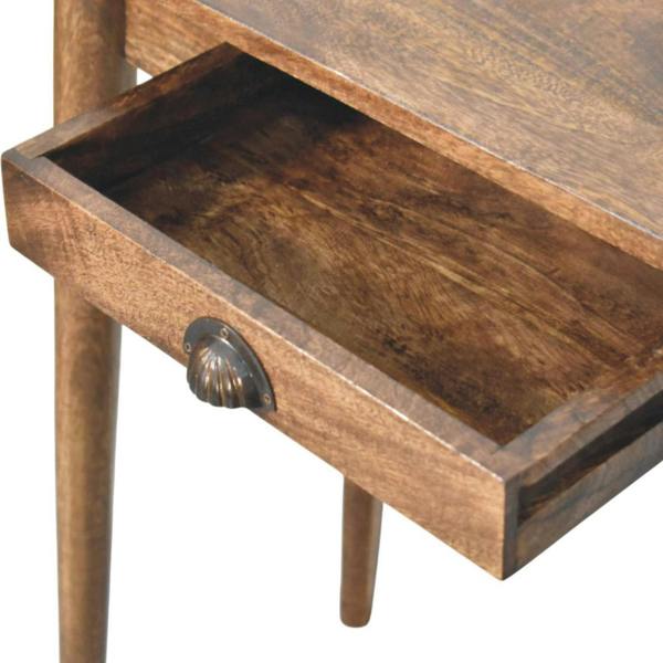 Artisan Furniture Solid Wood Nordic Writing Desk in Classic Grey