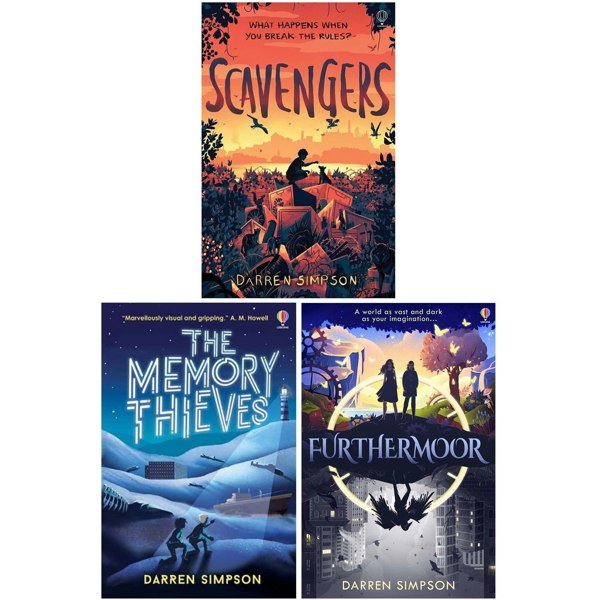 Darren Simpson 3 Books Set (Scavengers, The Memory Thieves, Furthermoor)