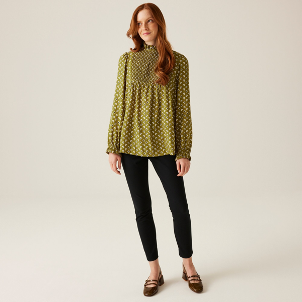 Regatta Women's Orla Kiely Clover Winter Blouse - Olive