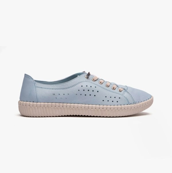 Lotus KAMARI Womens Leather Trainers Pale Blue