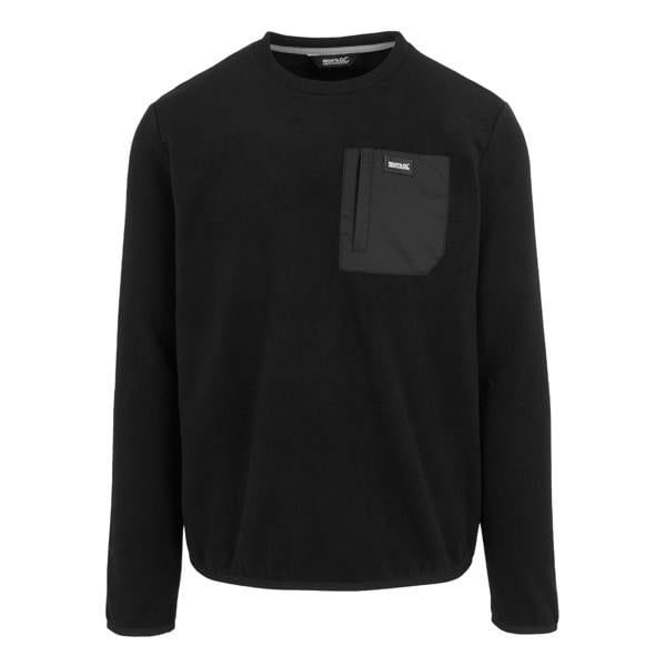 Regatta Mens Frankie Crew Neck Sweatshirt - Black