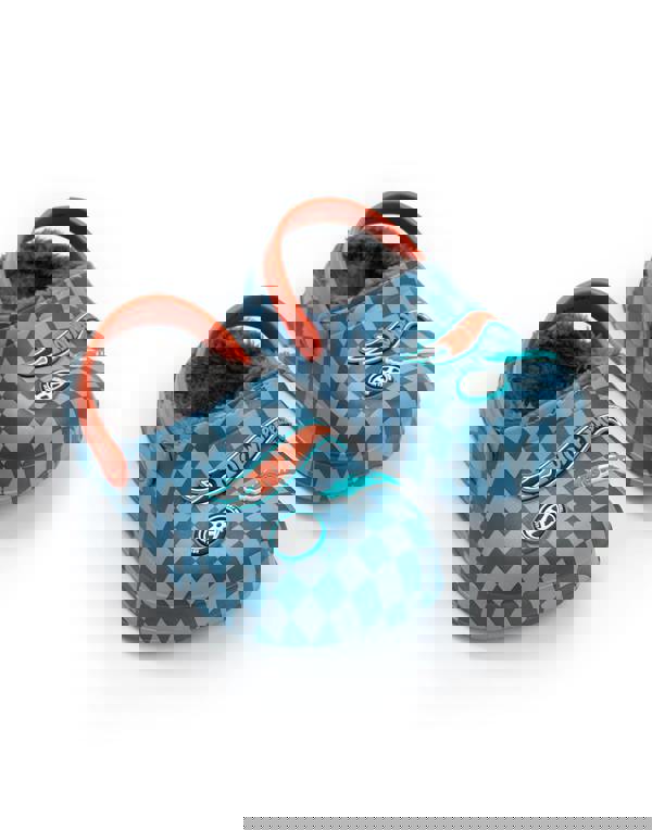 Hot Wheels Boys Blue Checkerboard Clogs