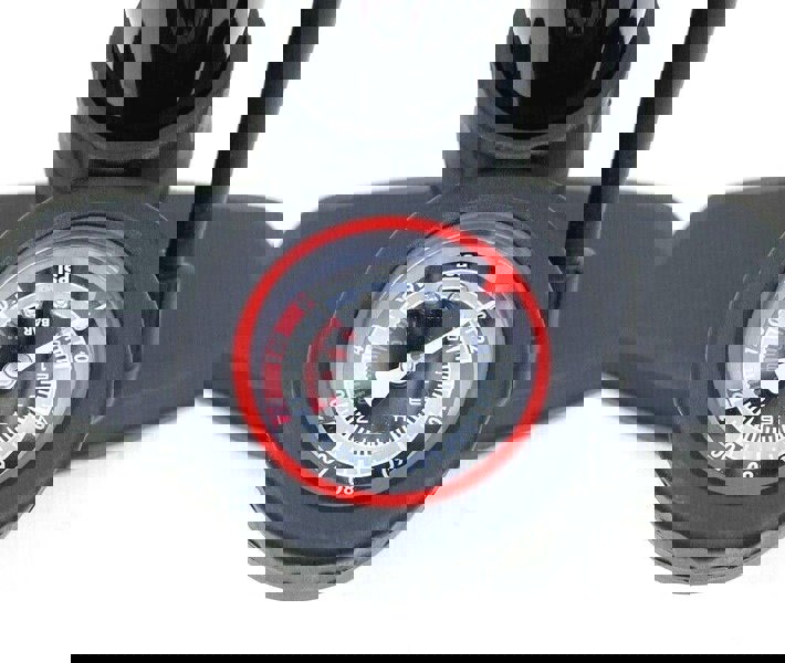 Oxford AirTrack Lite Track Floor Pump Dual Valve Pressure Gauge 154650500909 3