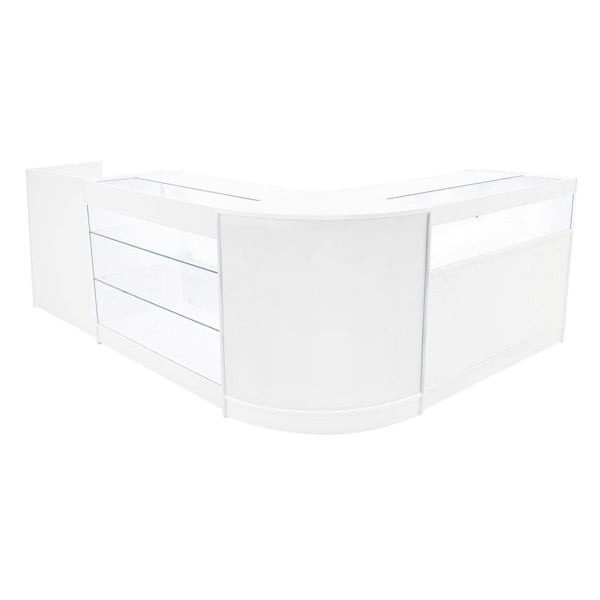 Monstershop Polaris LED Shop Counter Set K1200, B1200, TB60 & CM60 - White