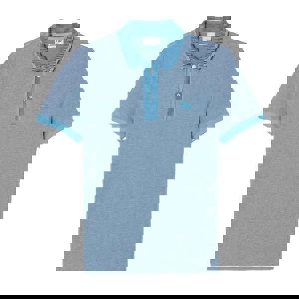 Lacoste Mens Caviar Pique Regular Polo Shirt - Blue