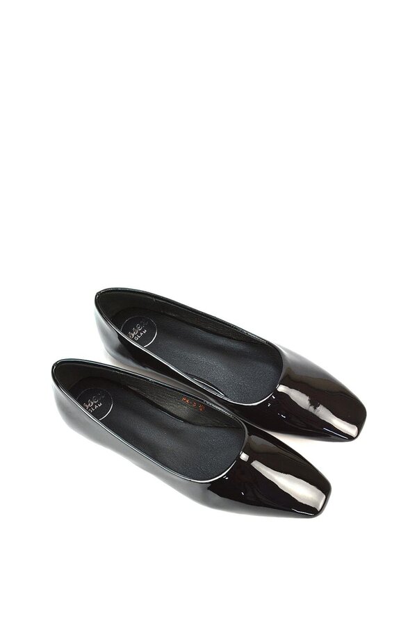 XY LONDON Square Toe Slip On Flat Heel Ballerina Pumps