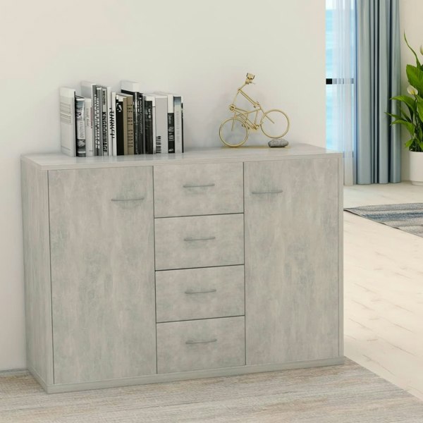 Berkfield Sideboard Concrete Grey 88x30x65 cm Engineered Wood