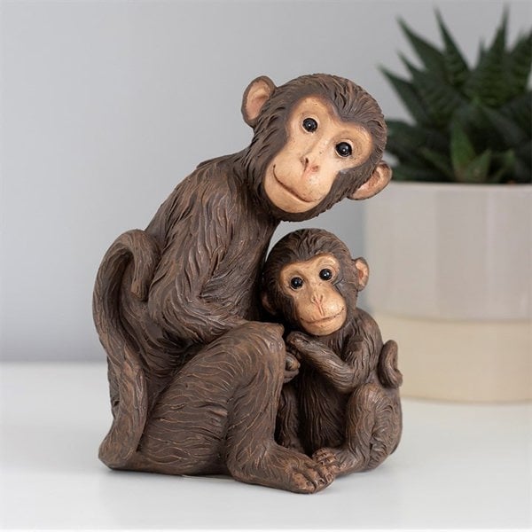 Serano Monkey Mother and Baby Ornament