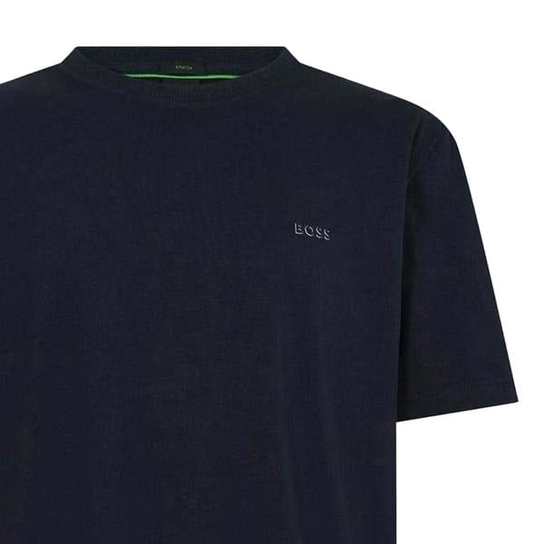 Boss Mens Logo Regular T-Shirt - Dark Blue - 