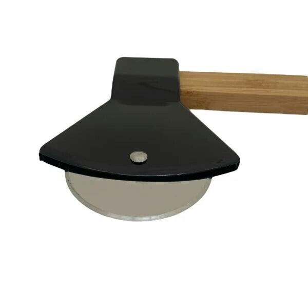 Axe Pizza Cutter – Stainless Steel Blade with Wooden Handle
