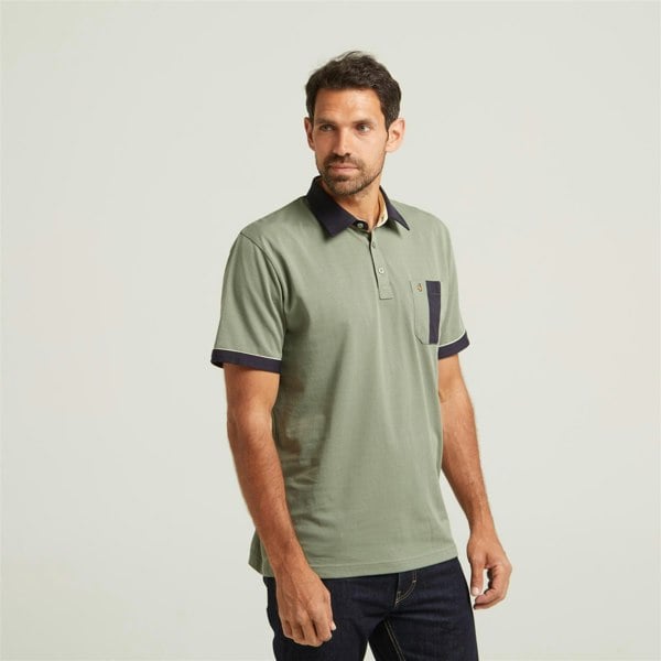 Gabicci G52X15 Mens Short Sleeve Plated Jersey Polo Shirt Gabicci Classic - SAGE
