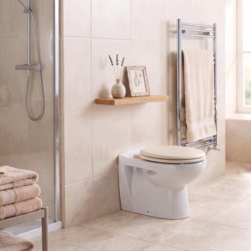 Bemis Soft Cream Wood Toilet Seat