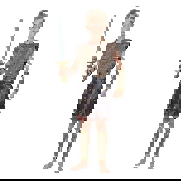 Bristol Novelty Boys Warrior Boy Costume - Brown - 