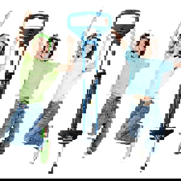 Rexco Blue Pogo Stick Boys Spring Jump Bounce Childrens Kids Bouncing Toy Game