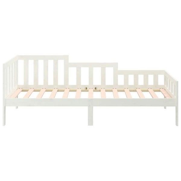 Berkfield Day Bed White 80x200 cm Solid Wood Pine