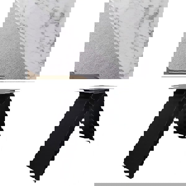 Amsterdam Dining Table, Marble with folding dining table and folding chairs