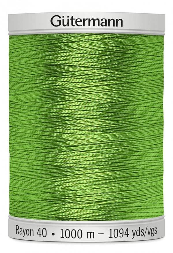 Gutermann No 40 Sulky Rayon Embroidery Thread 1000m Rayon Thread Suitable For Embroidery