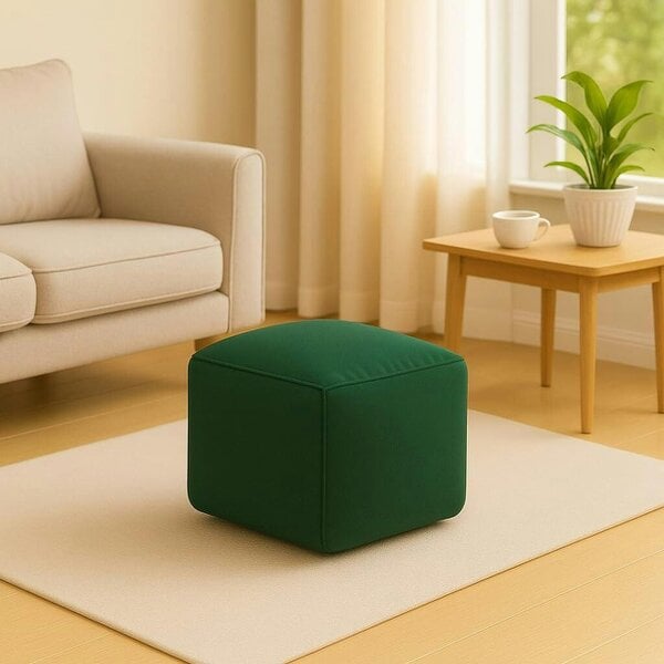 Night Zone Waterproof Bean Bag Footstool Pouffe Cube 40 x 40cm – Indoor & Outdoor Seating