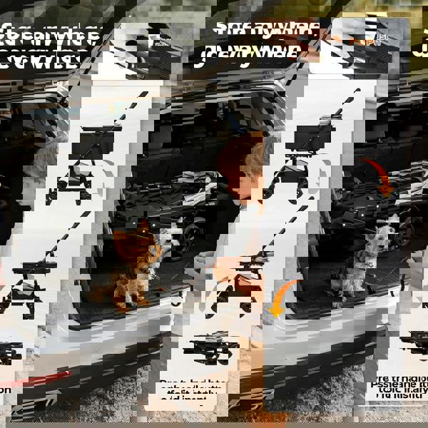 Skylos Pet Stroller Dog Cat Puppy Pram Pushchair Travel Cart Buggy Carrier