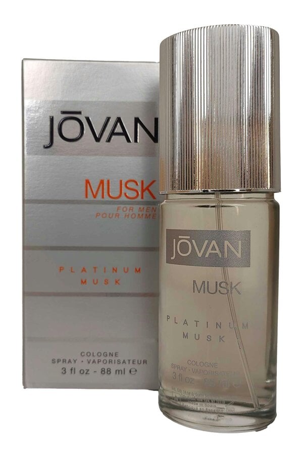 Jovan Platinum Musk for Men Eau de Cologne Spray 88ml Jovan