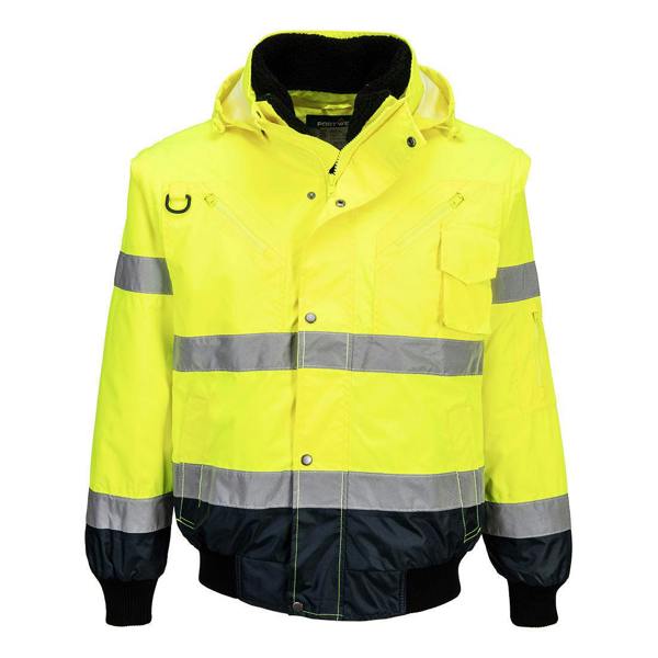 Hi-Vis 3-in-1 Contrast Bomber Jacket Portwest