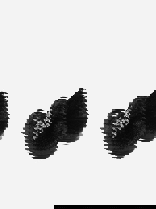 Monnalisa Girls Faux Fur Mules