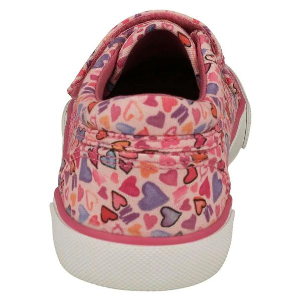 Start-rite Girls Startrite Machine Washable Heart Detailed Canvas Shoe Loveheart