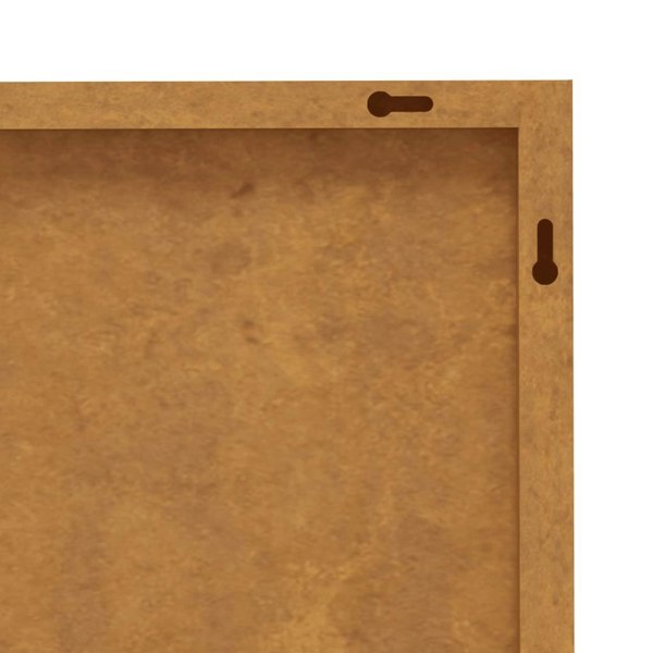Berkfield Garden Wall Decorations 2 pcs 55x55 cm Corten Steel Rose Design