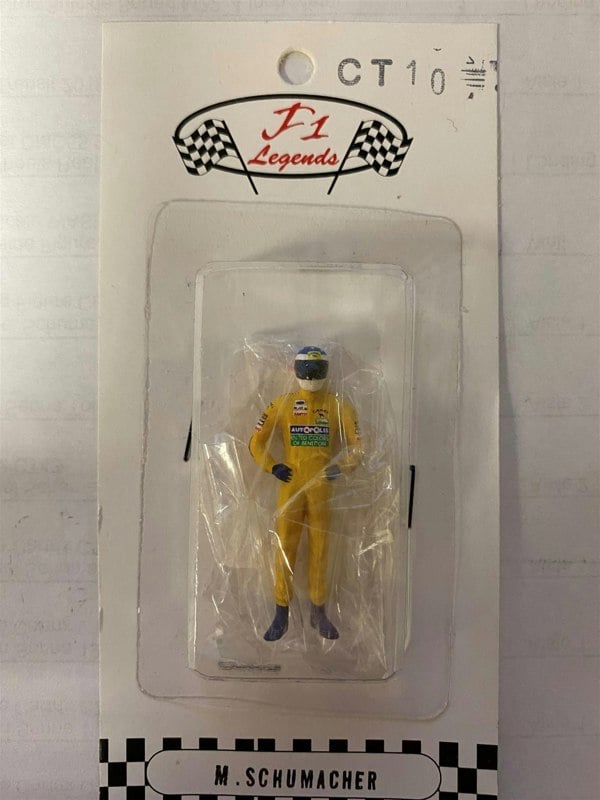 michael schumacher benetton 1:43 scale racing figure cartrix ct10