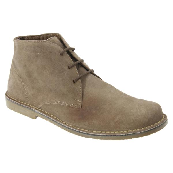 Roamers Mens Real Suede Fulfit Desert Boots - Sand