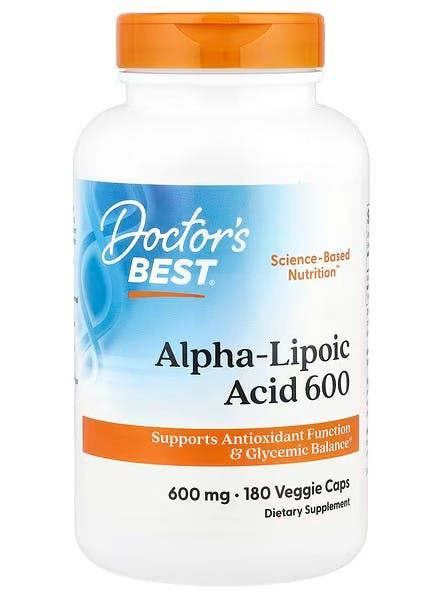 Doctor's Best Alpha-Lipoic Acid, 600mg - 180 vcaps