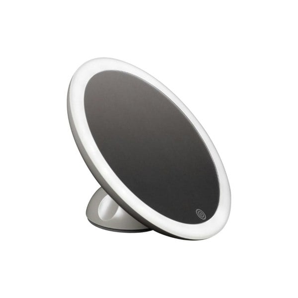 HoMedics Attach & Glow Beauty Mirror Rechargeable Dimmable LED 5 X Magnification