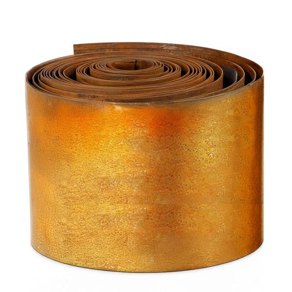 Nicoman Corten Metal Lawn Edging Garden Border Roll - 5m / 10m