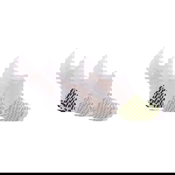 Lee Unisex Adult Striped Liner Socks (Pack of 3) - White