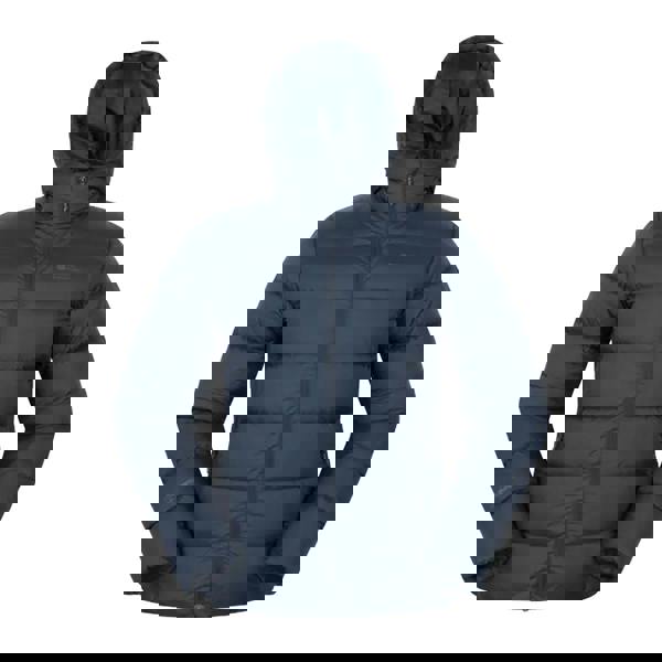 Mountain Warehouse Mens Stratus Down Packable Hooded Jacket - Navy