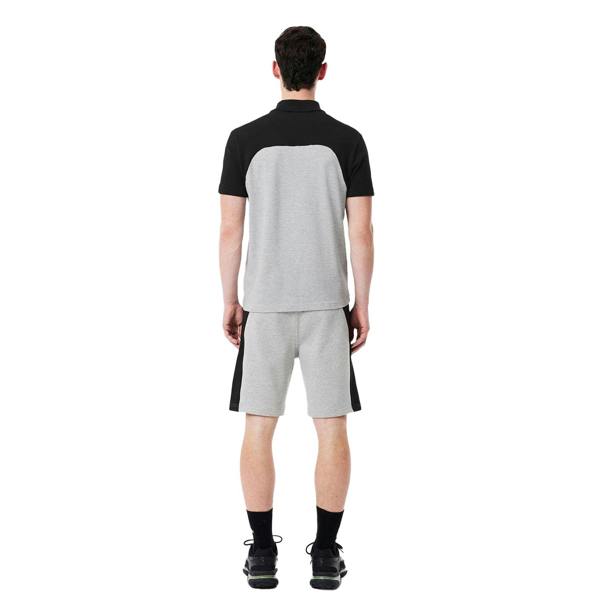 Lacoste Mens Fleece Colour Block Regular Shorts - Grey - 