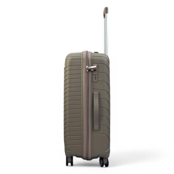 Infinity Luggage Robust PP Hard Shell 8 Wheels Luggage Travel Holiday Cabin Suitcase Set