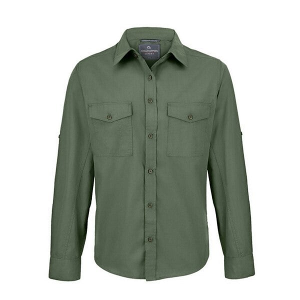 Craghoppers Mens Expert Kiwi Shirt - Dark Cedar Green