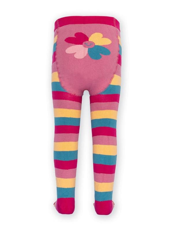 Kite Girls Organic Stripy Tights Heather