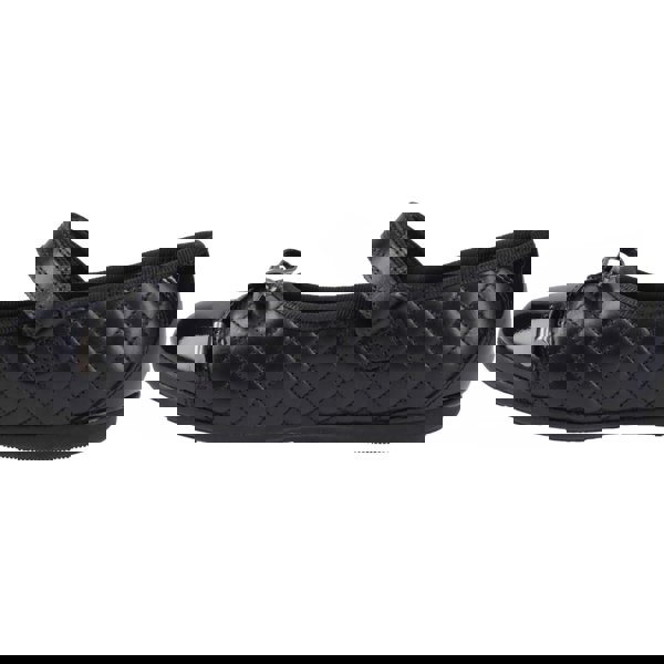 Hush Puppies Lottie Leather Girls's Black Ballet Flats