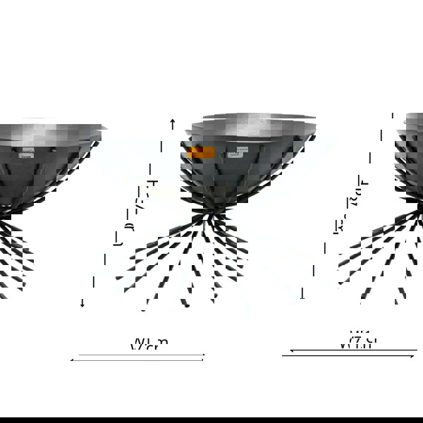Ivyline Outdoor Metal Dakota Firebowl
