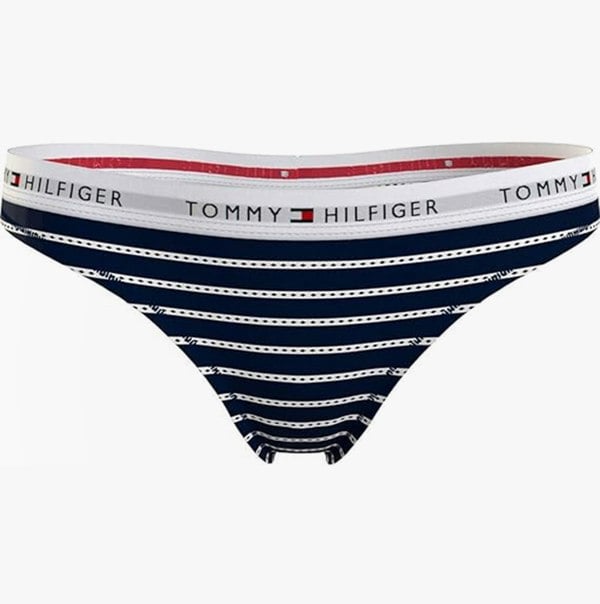 Tommy Hilfiger BIKINI PRINT Womens Underwear Argyle Stripe Desert Sky