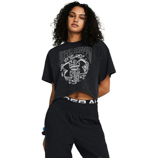 Under Armour Womens/Ladies Boyfriend Short-Sleeved T-Shirt - Black - 