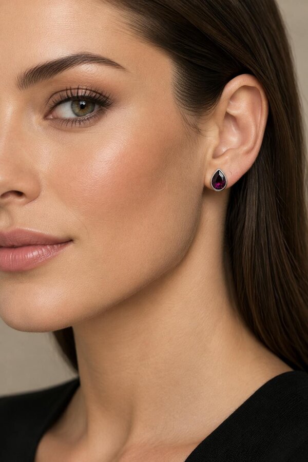 Cachet London Ran Silver Amethyst Earrings