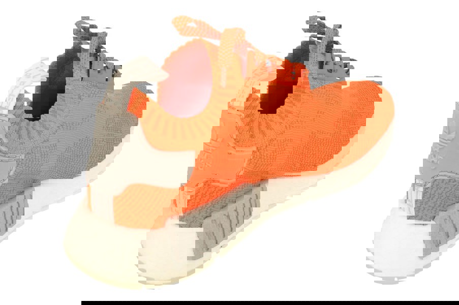 Adidas Originals Nmd_R1 Pk Mens Prime Knit   - Orange Grey White B43522 - Photo 2