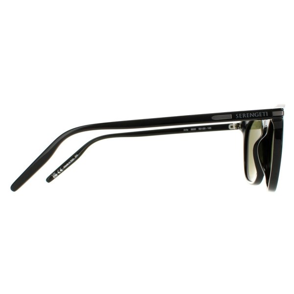 Serengeti Sunglasses Arlie 8935 Shiny Black Mineral Polarized 555nm