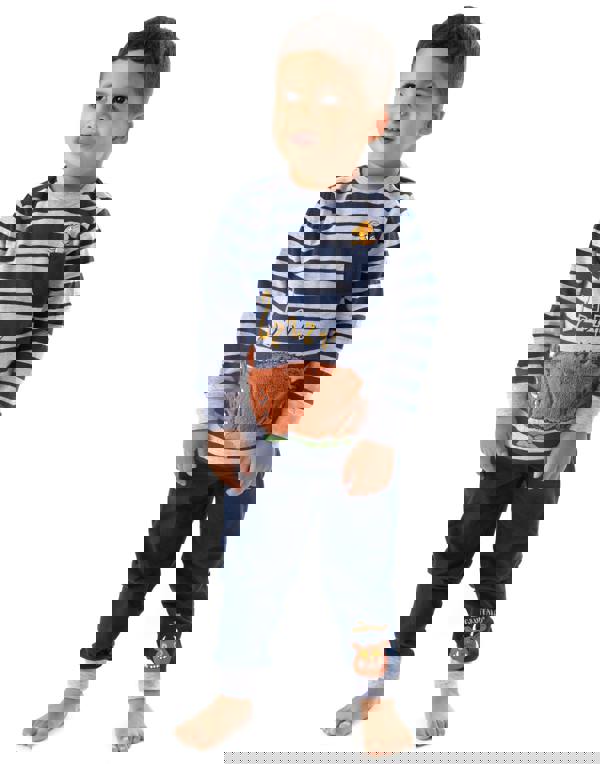 Gruffalo & Friends Boys Blue Gruffalo, Mouse Long Sleeve Long Leg Pyjama Set [dis]