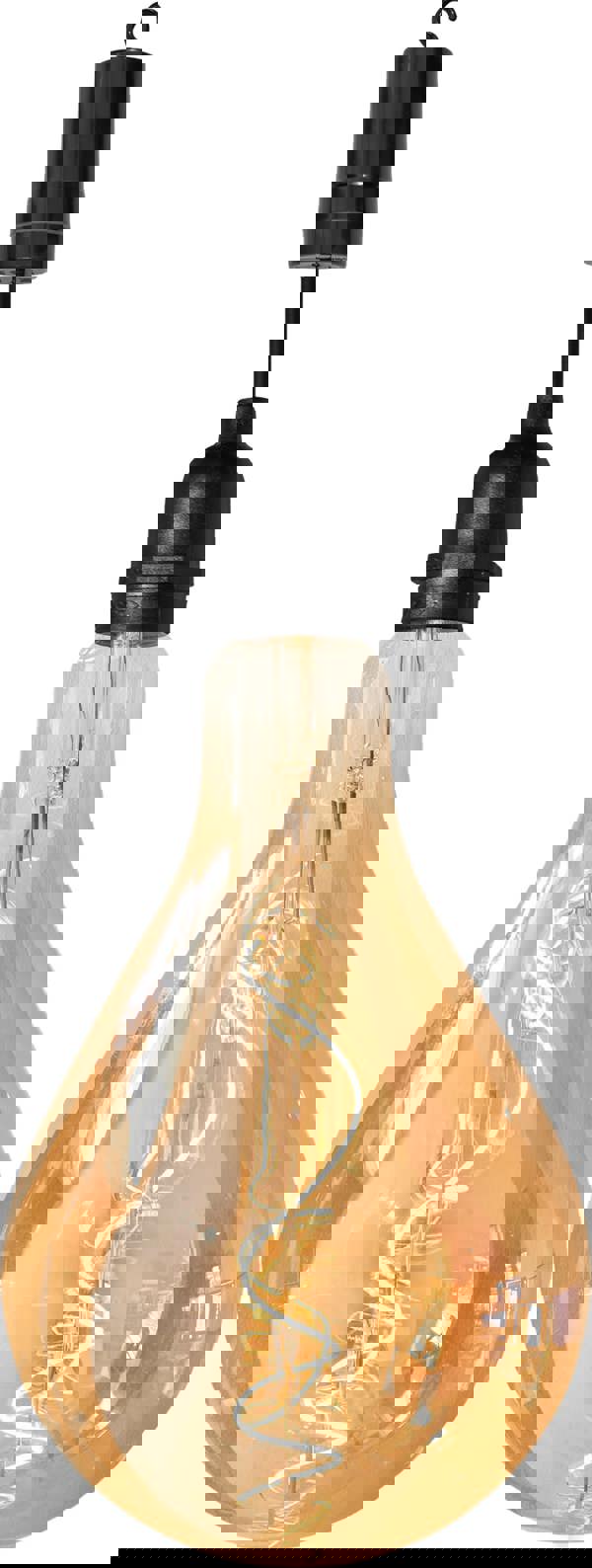 Luxform Battery Operated Glass Filament Bulb Raindrop